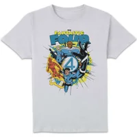 Marvel Fantastic Four Group Burst Unisex T-Shirt - White - undefined undefined