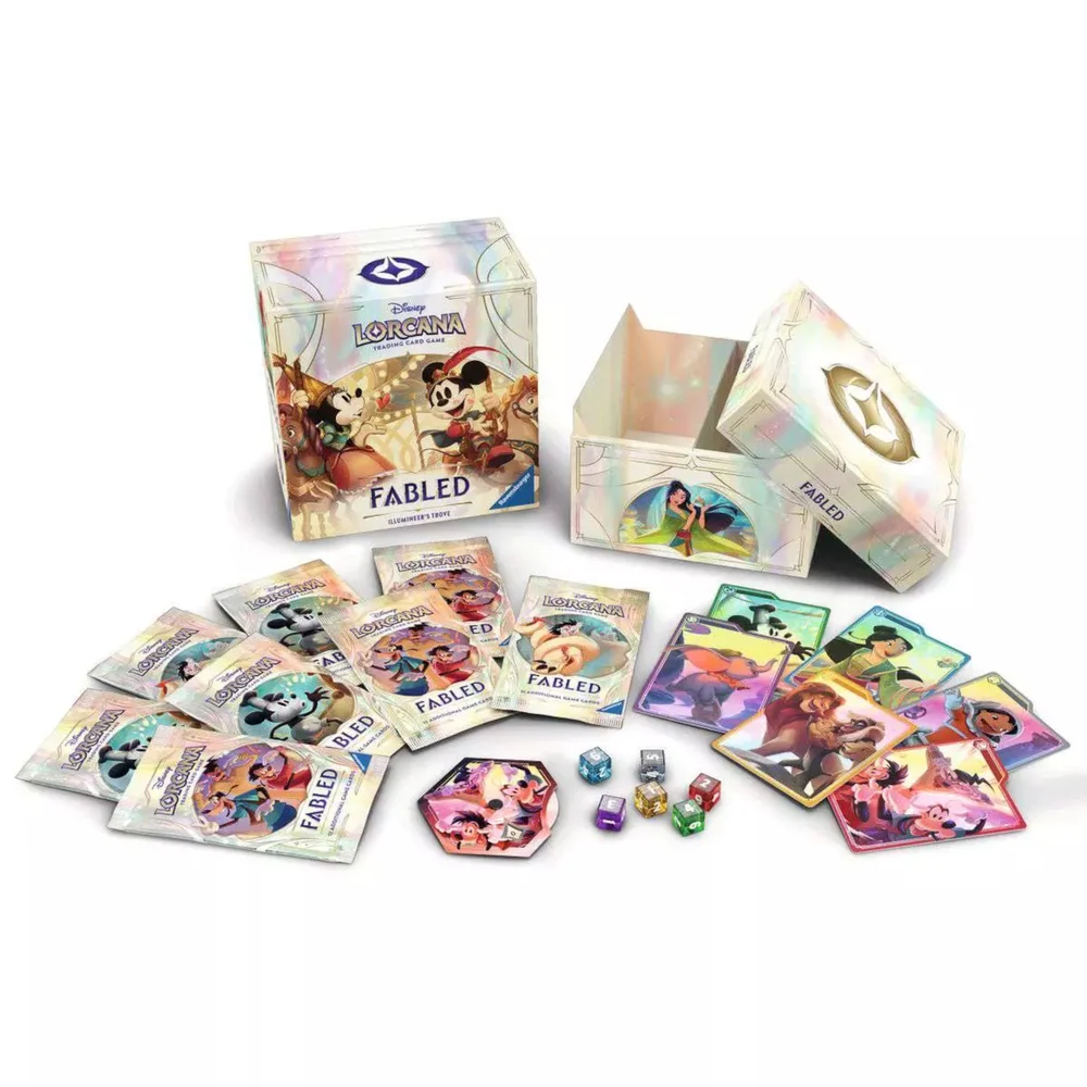 Disney Lorcana Trading Card Game Fabled Illumineer's Trove Set Image 1