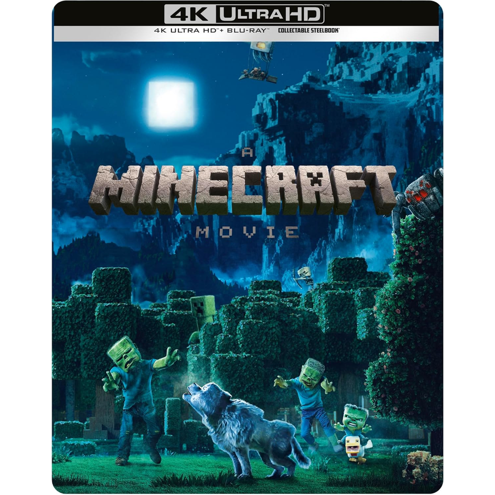 A Minecraft Movie Night Scene Limited Edition 4K Ultra HD Steelbook Image 1