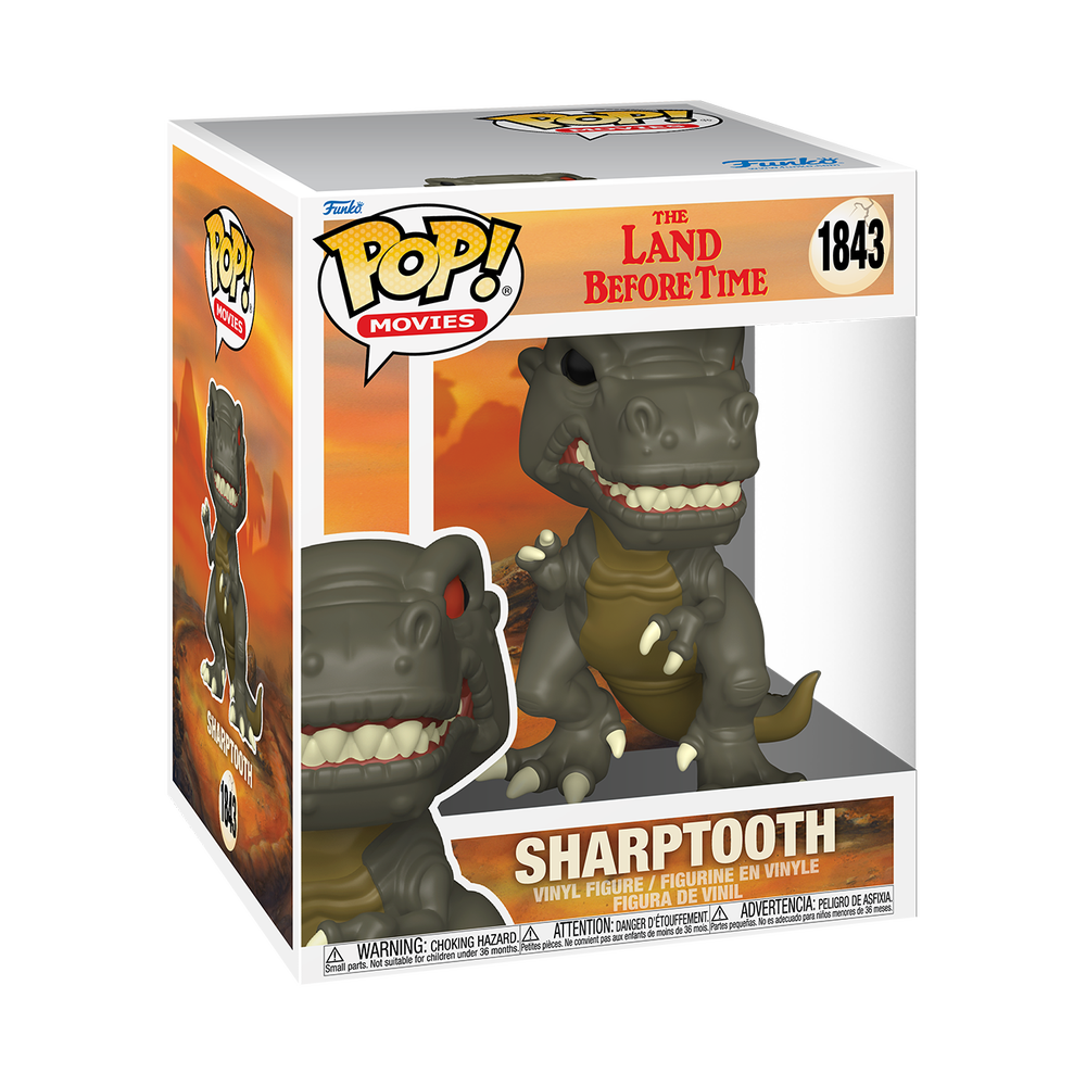 The Land Before Time Sharptooth Super Pop Vinyl Image 1