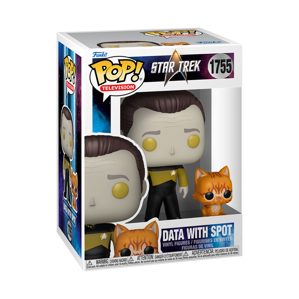 Star Trek Data w/ Spot Pop&Buddy Funko Pop Vinyl Image 1