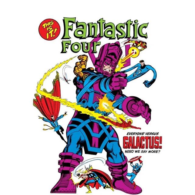Marvel Fantastic Four Everyone Vs Galactus Unisex T-Shirt - White