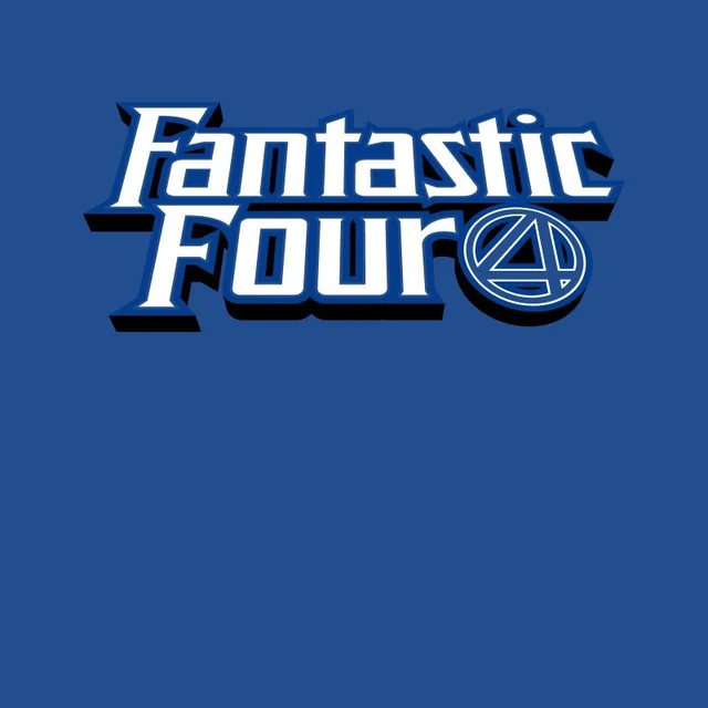 Marvel Fantastic Four Modern Comic Logo Unisex T-Shirt - Blue