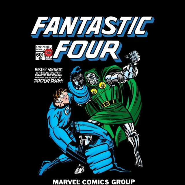 Marvel Fantastic Four Mister Fantastic Vs Doctor Doom Unisex T-Shirt - Black