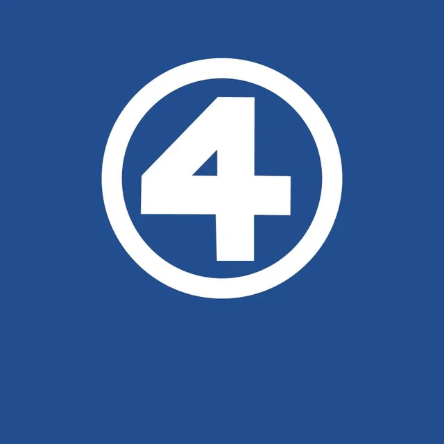 Marvel Fantastic Four Classic Symbol Unisex T-Shirt - Blue