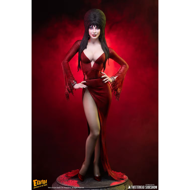 Tweeterhead Elvira: Mistress of the Dark (Red Glitter Dress Variant)