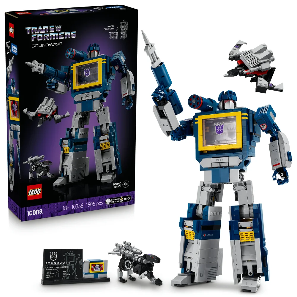 LEGO® Icons Transformers: Soundwave Model Kit Building Set for Adults 10358 Image 1