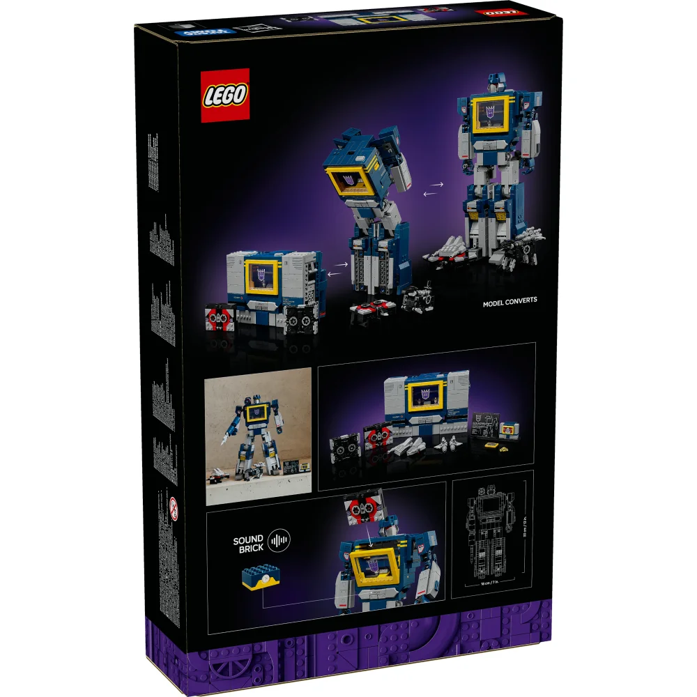 LEGO Icons Transformers: Soundwave Model Kit Building Set for Adults 10358 | Zavvi UK LEGO Icons Transformers: Soundwave Model Kit Building Set for Adults 10358 | Zavvi UK