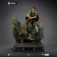 Iron Studios Star Wars Episode VI Leia and Wicket Art Scale 1/10 Scale Statue