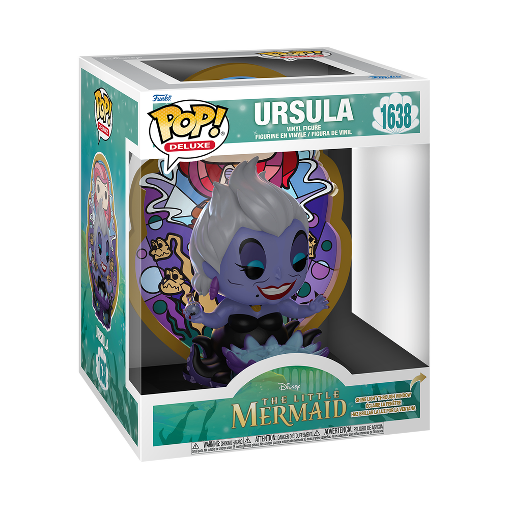 Little Mermaid Ursula Princess Ariel Stained Glass Funko Pop Vinyl Deluxe Image 1