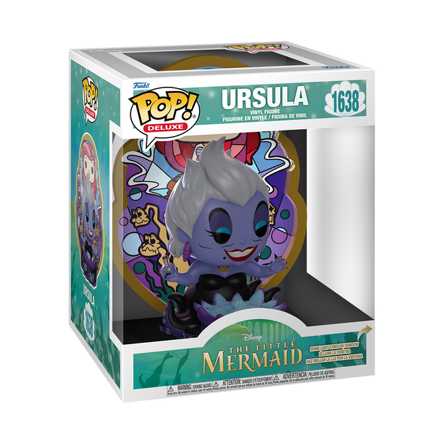 Little Mermaid Ursula Princess Ariel Stained Glass Funko Pop Vinyl Deluxe