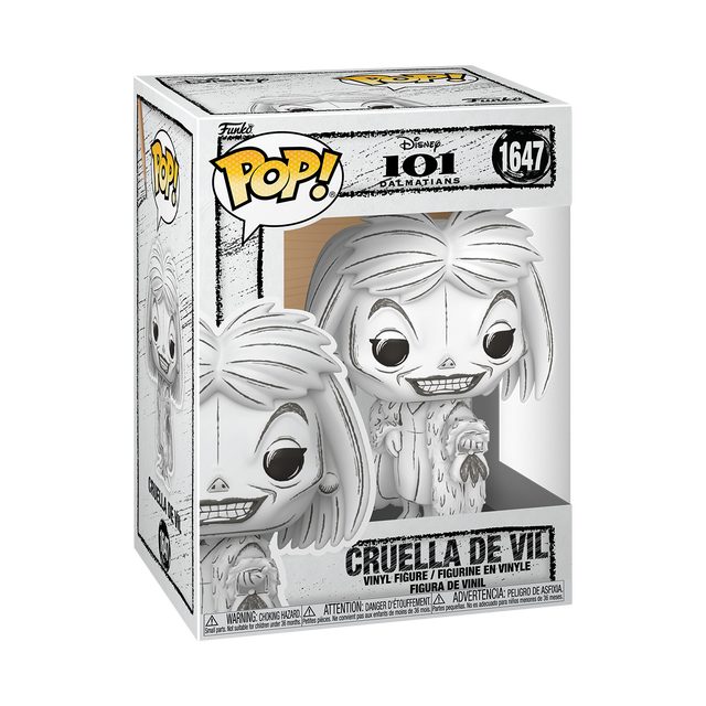 Disney Sketched Cruella De Vil Funko Pop Vinyl