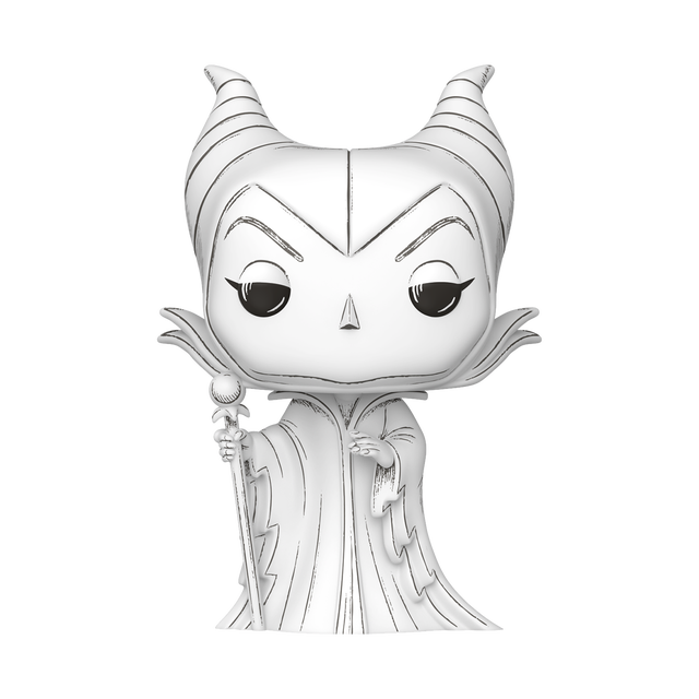 Disney Sketched Maleficent Funko Pop Vinyl