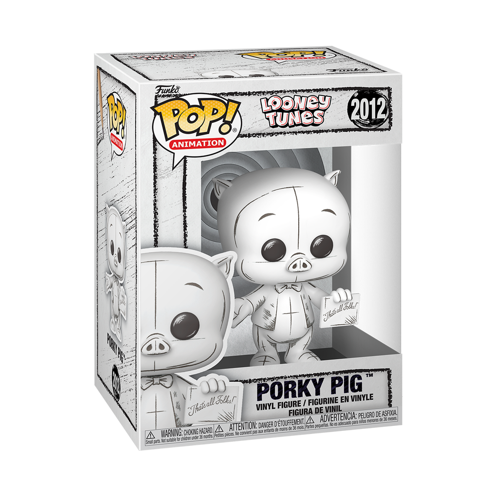 Looney Tunes Funko POP! Porky Pig Sketch Vinyl Figure Image 1