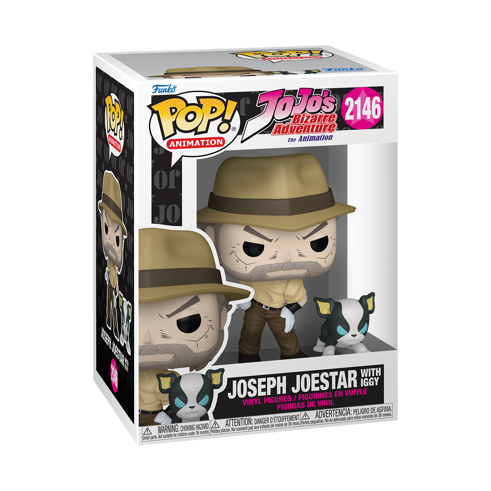 Jojo's Bizarre Adventure Joseph & Iggy Funko Pop Buddy Image 1