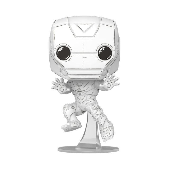 Marvel Sketched Iron Man Funko POP Vinyl