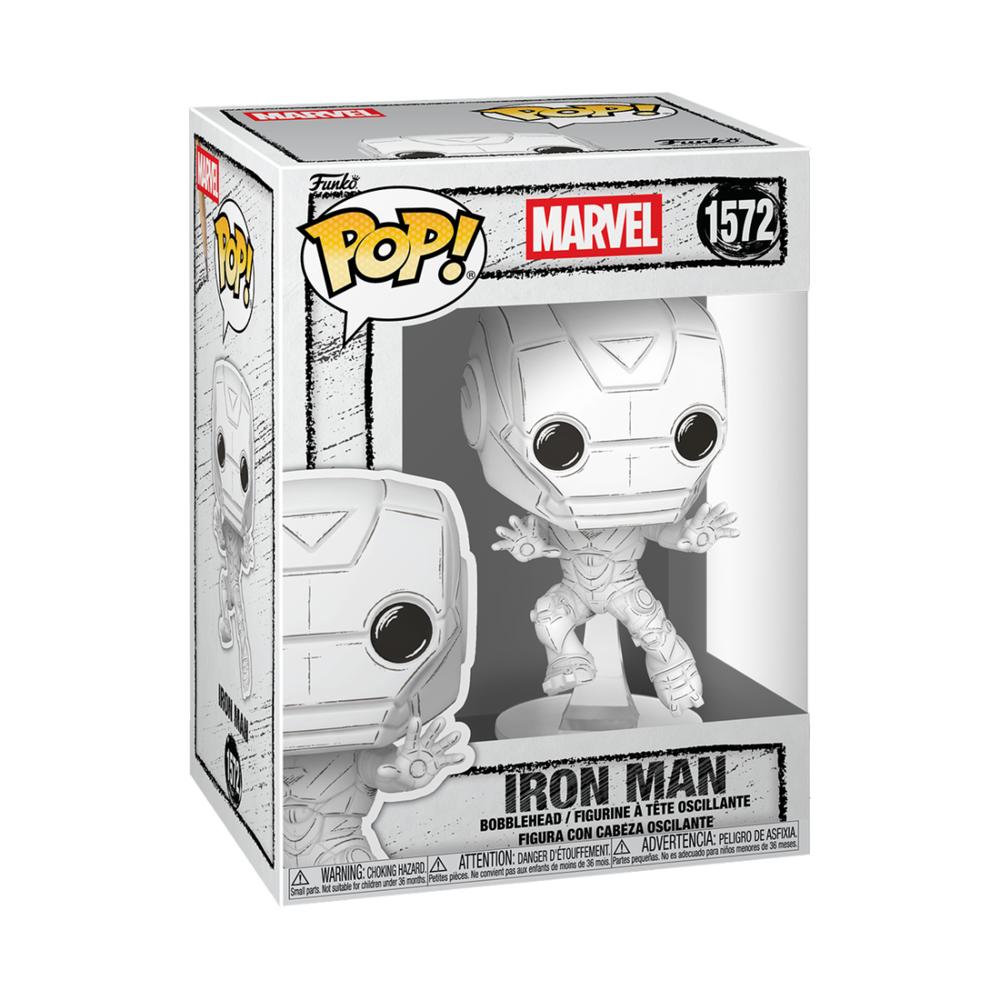 Marvel Sketched Iron Man Funko POP Vinyl Image 1