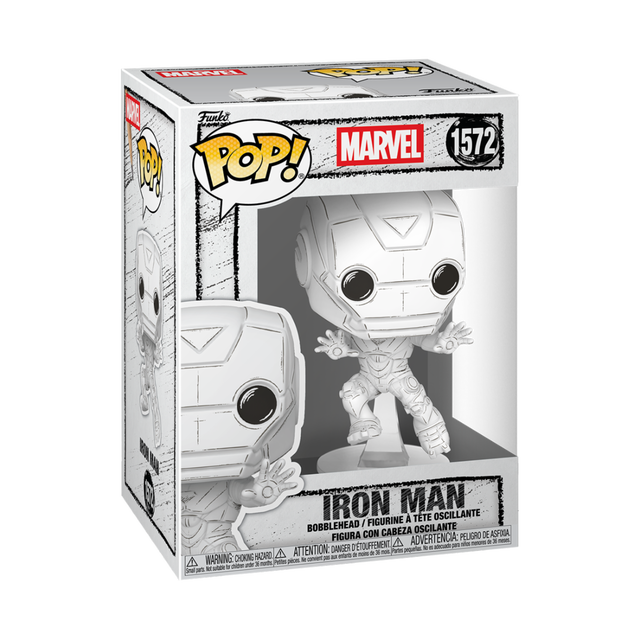 Marvel Sketched Iron Man Funko POP Vinyl