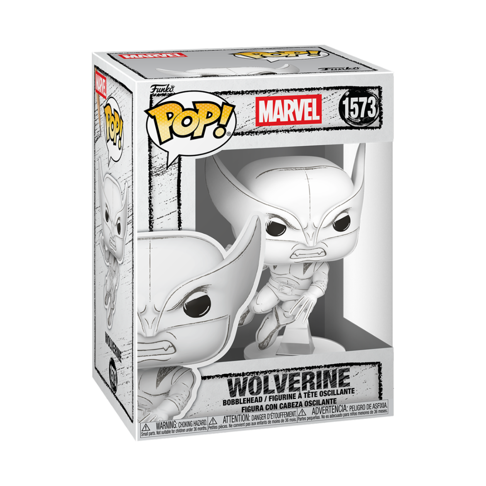Marvel Sketched Wolverine Funko POP Vinyl Image 1