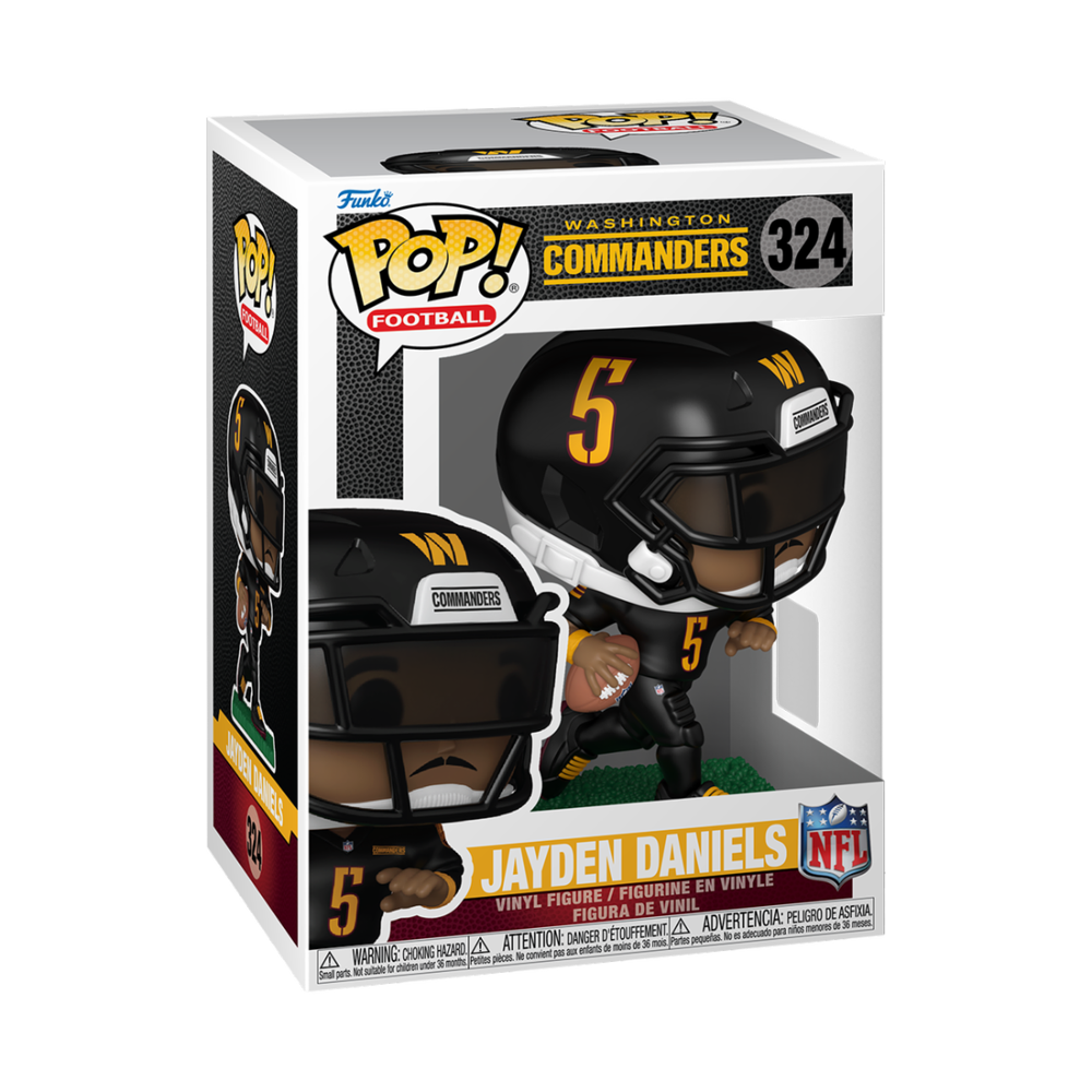 NFL Commanders Jayden Daniels Funko POP Vinyl Image 1