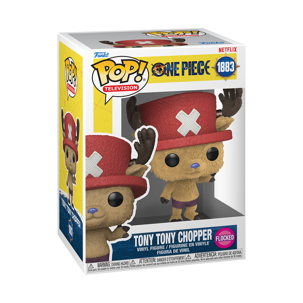 POP! TV: One Piece S1 – Chopper (Flocked) Funko POP! Vinyl Image 1