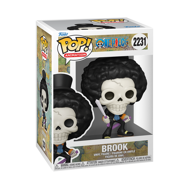 Pop! One Piece Brook with Soul Solid Funko POP Vinyl Image 1