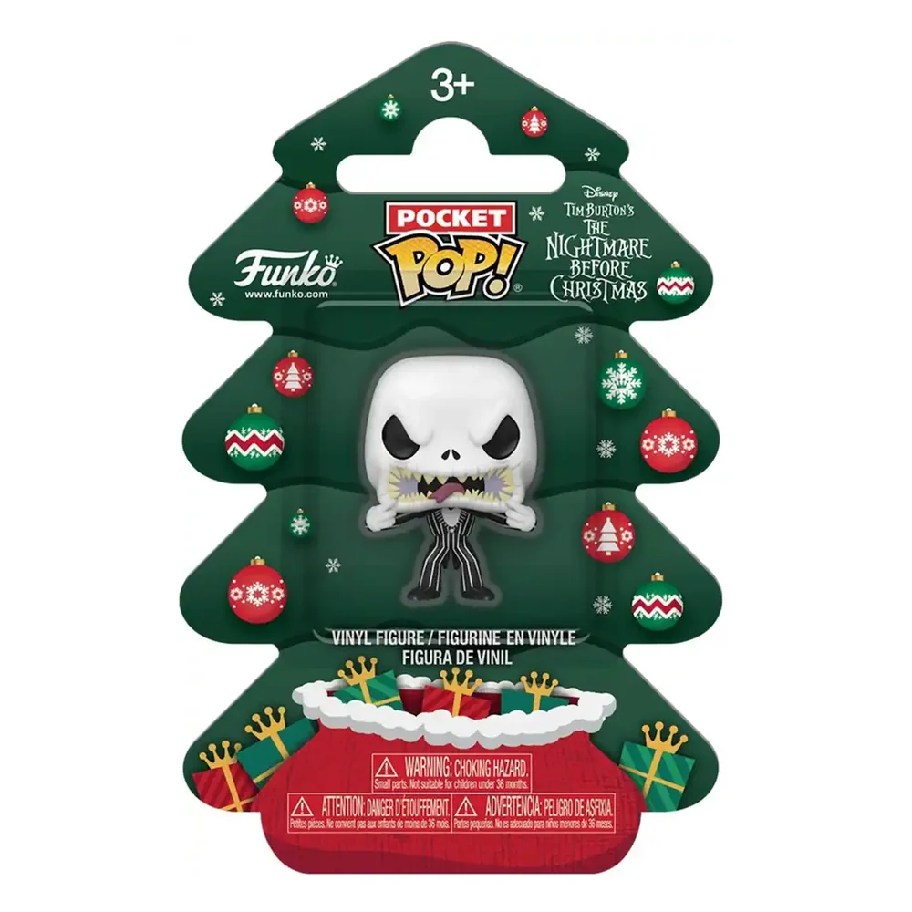 The Nightmare Before Christmas Funko POP! Jack Skellington Holiday Tree Pocket Vinyl Figure Image 1