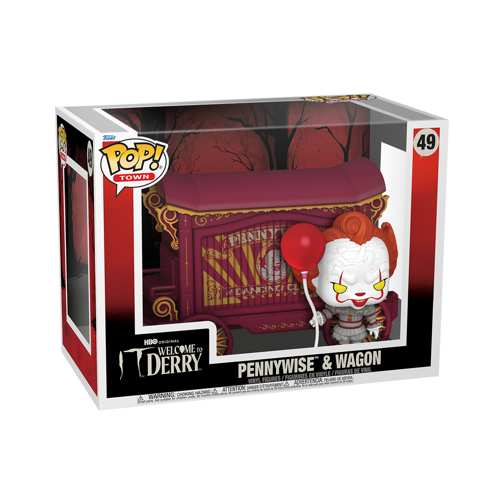 IT: Welcome to Derry Pennywise & Wagon Funko Pop Town Image 1