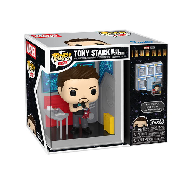 Marvel - Tony Stark's Garage Funko Pop Vinyl Nooks (Iron Man)