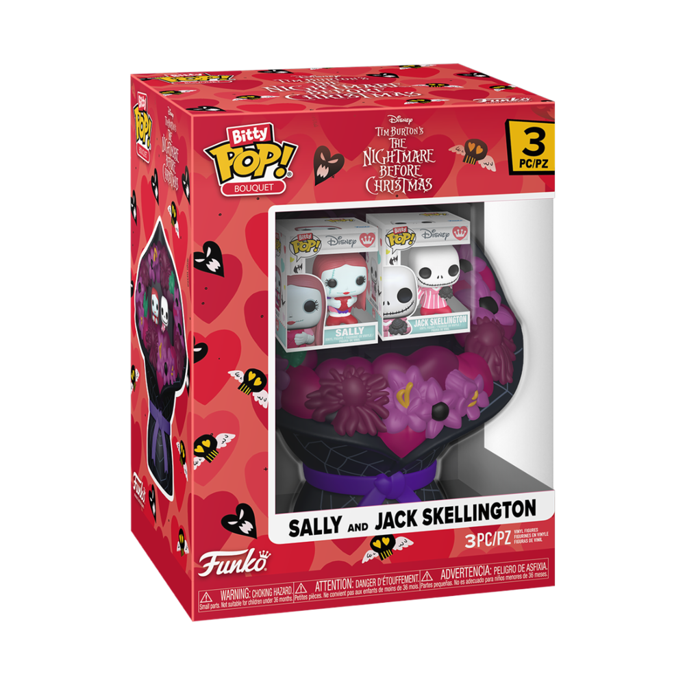 POP Bouquet TNBC Valentines Jack and Sally Funko POP Vinyl Image 1
