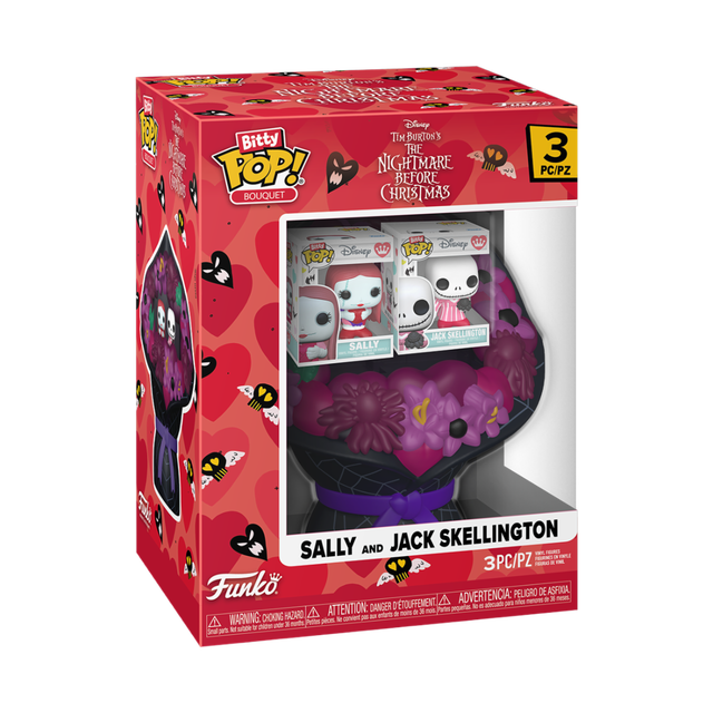 POP Bouquet TNBC Valentines Jack and Sally Funko POP Vinyl