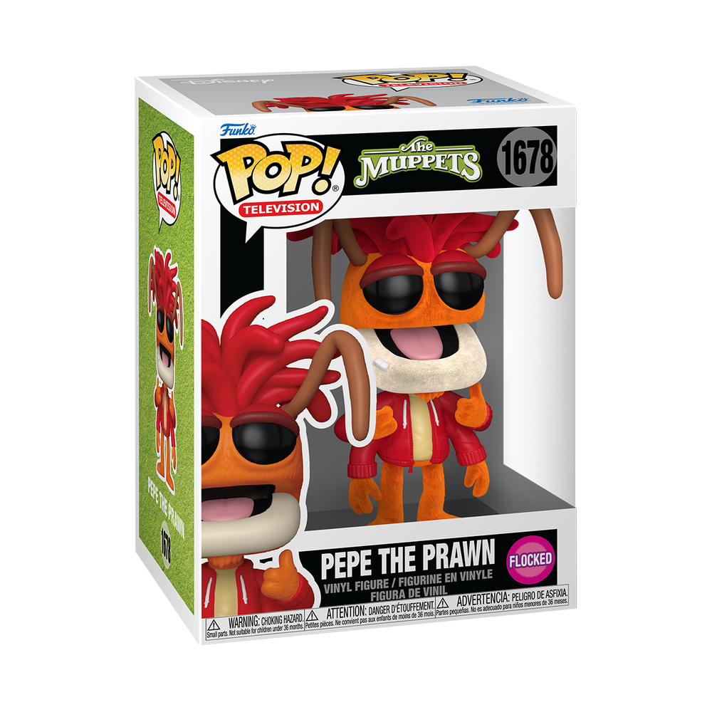 The Muppets Pepe the Prawn (Flocked) Funko POP Vinyl Image 1
