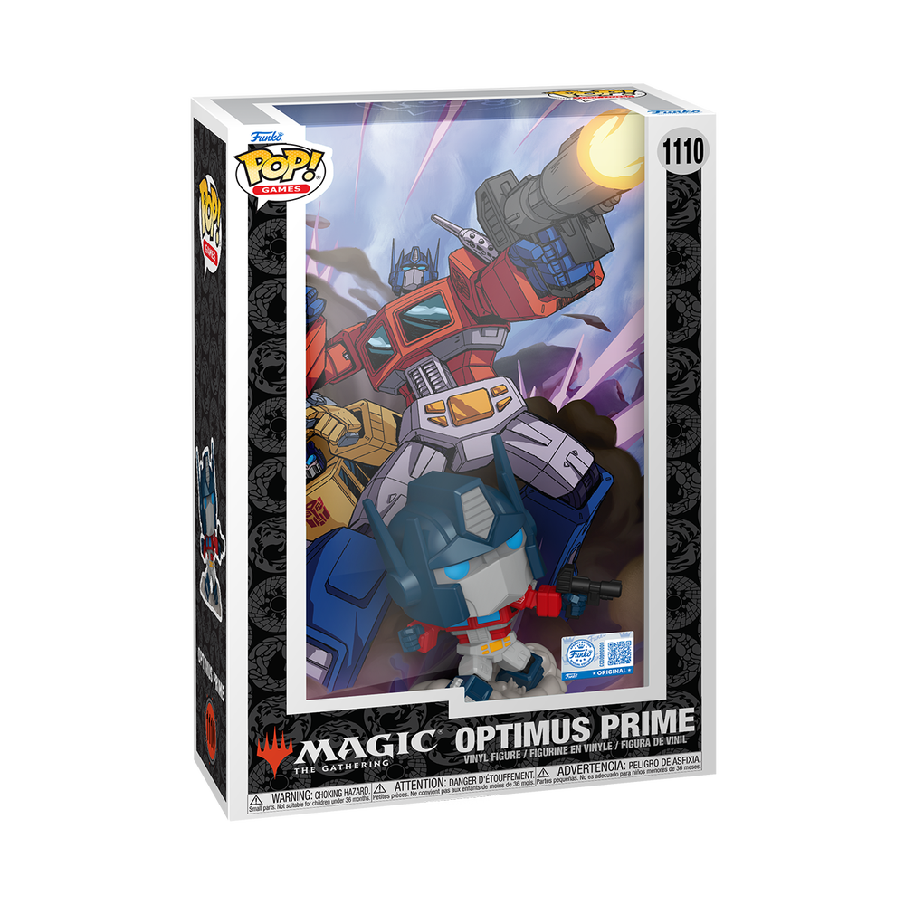 POP! Comic Cover Transformers x Magic The Gathering Optimus Prime Funko Pop Vinyl Image 1