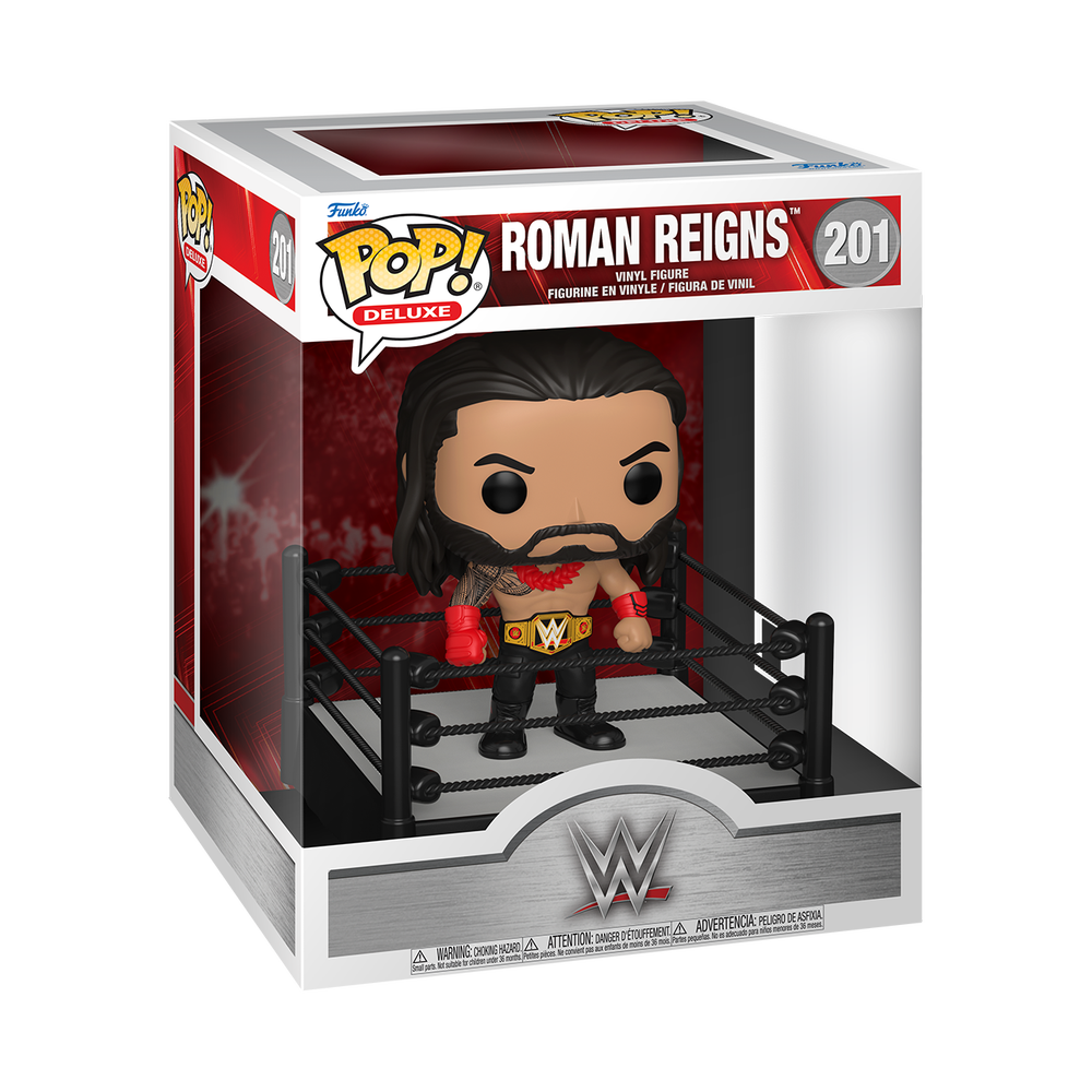 Funko Pop Rin WWE Funko POP! Roman Reigns Deluxe In Ring Vinyl Figure | Zavvi UK