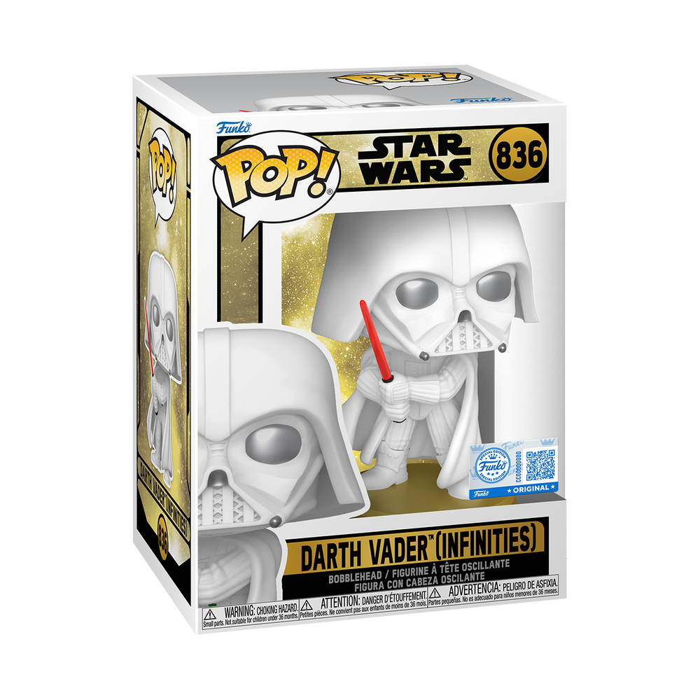 Star Wars Funko POP! Darth Vader Legends White Vinyl Figure Image 1