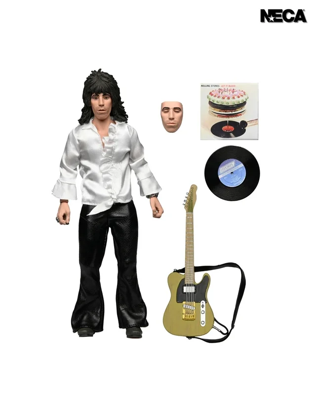 NECA - ROLLING STONES KEITH RICHARDS (1975) 8 INCH CLOTHED ACTION FIGURE