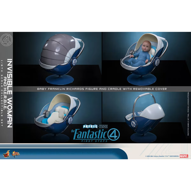 Hot Toys 1/6 Invisible Woman and H.E.R.B.I.E. - The Fantastic Four - First Steps