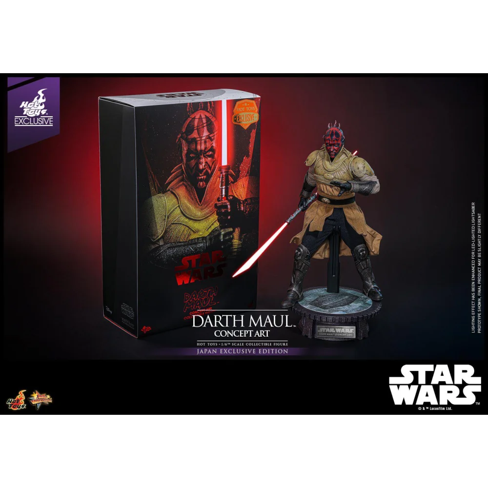 Hot Toys Star Wars Episode I Darth Maul 1/6th Scale Poseable Figure (Concept Art) (35cm) Image 1