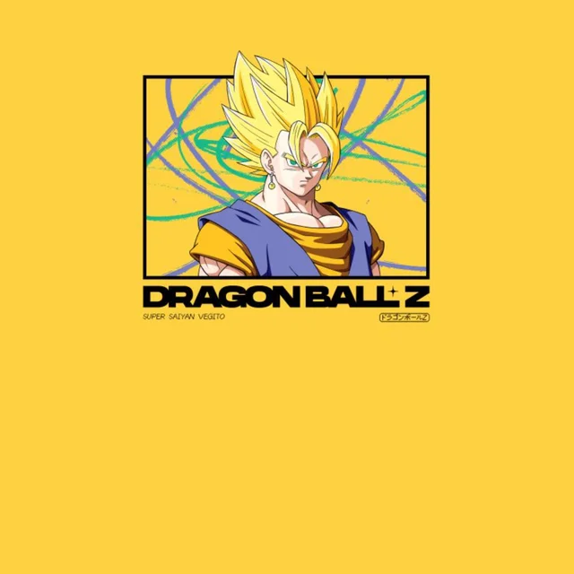 Dragon Ball Z Super Saiyan Vegito Profile Unisex T-Shirt - Yellow