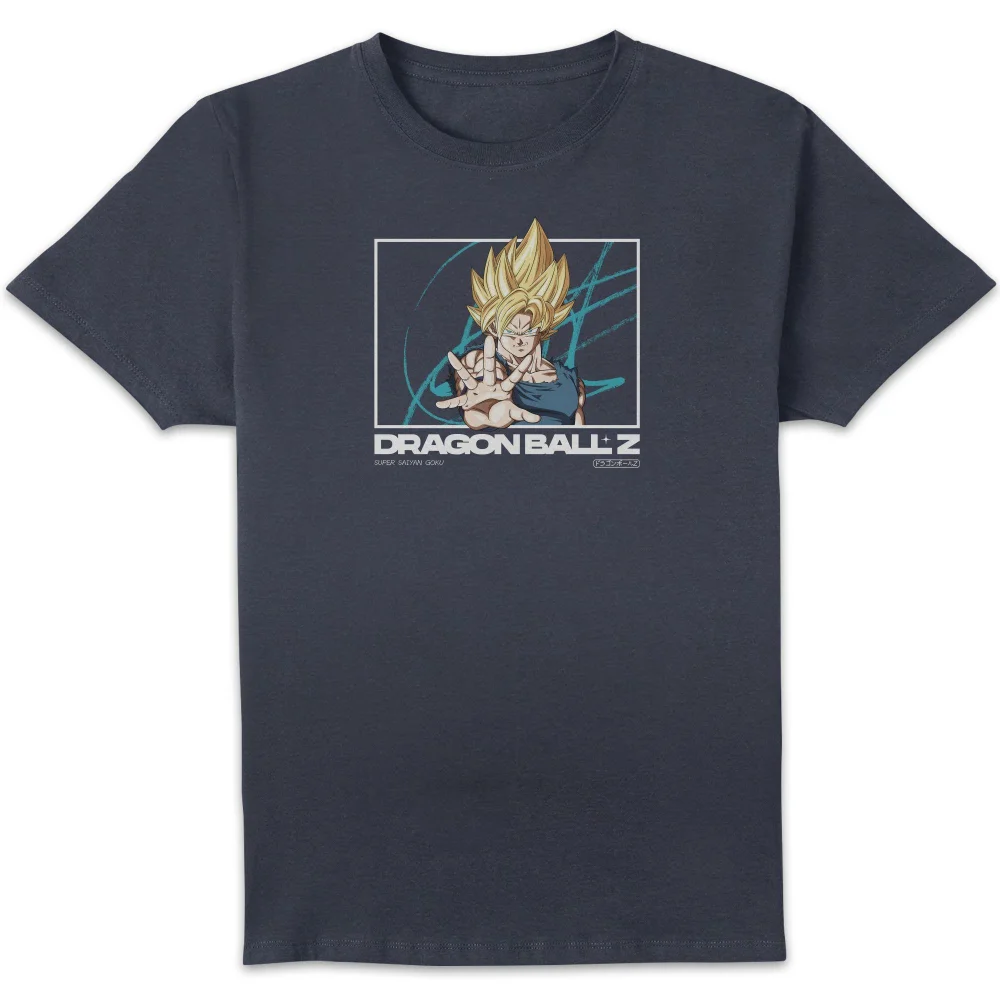 Dragon Ball Z Super Saiyan Goku Profile Unisex T-Shirt - Navy - S Image 1