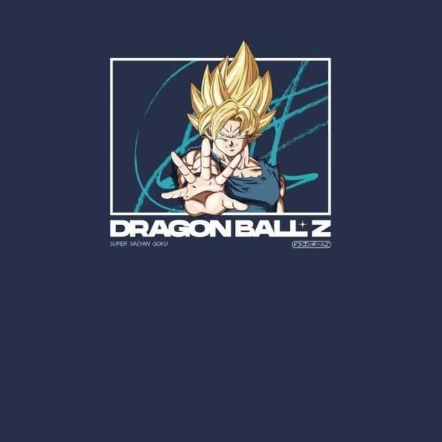 Dragon Ball Z Super Saiyan Goku Profile Unisex T-Shirt - Navy