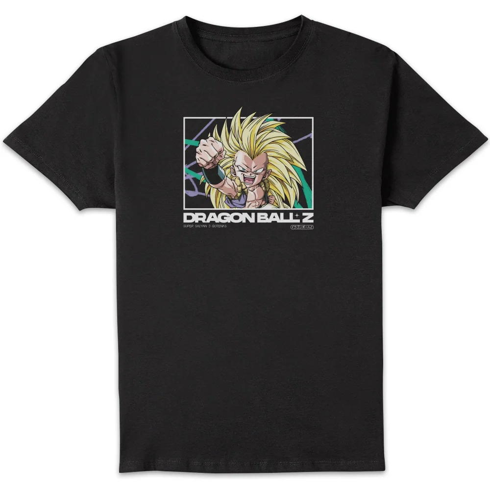 Dragon Ball Z Super Saiyan 3 Gotenks Profile Unisex T-Shirt - Black - S Image 1