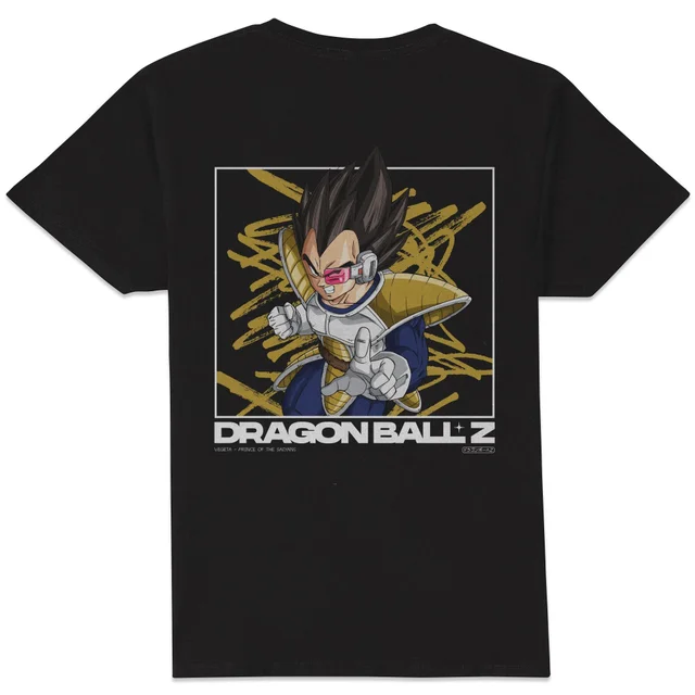 Dragon Ball Z Vegeta Style Unisex T-Shirt - Black