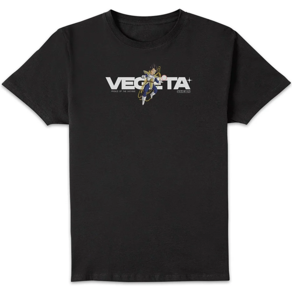 Dragon Ball Z Vegeta Style Unisex T-Shirt - Black - S Image 1
