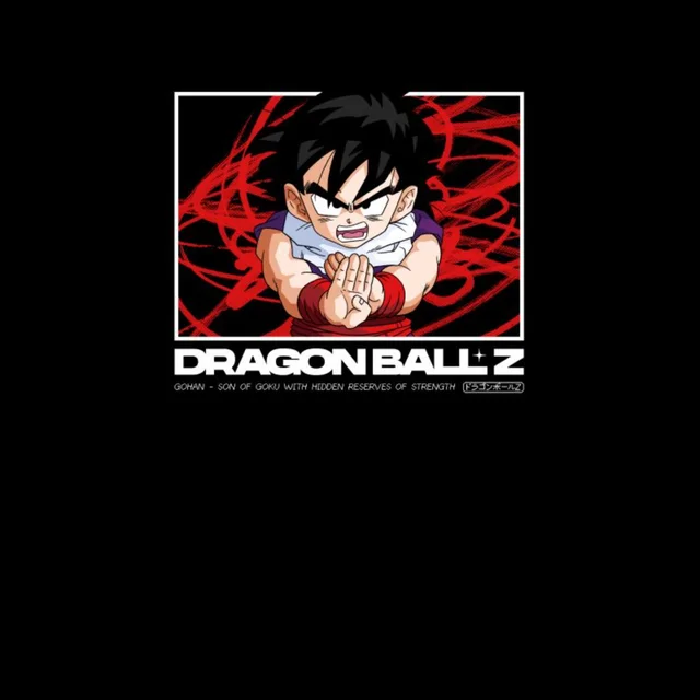 Dragon Ball Z Gohan Profile Unisex T-Shirt - Black