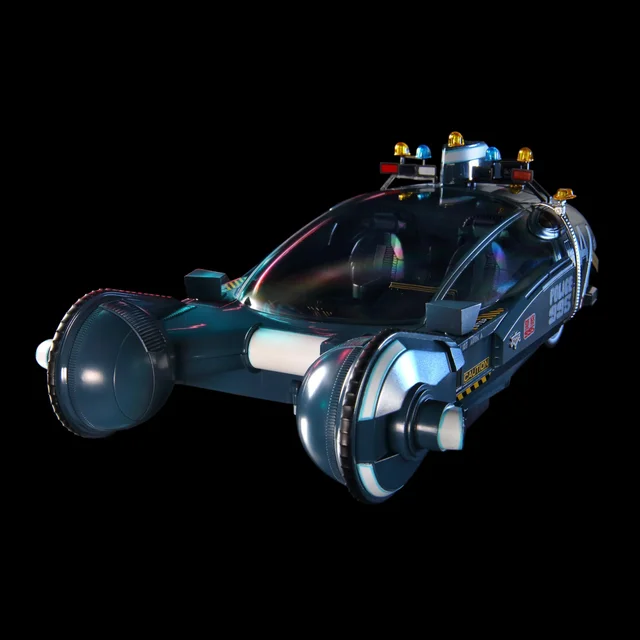 Blade Runner Deckard's Police Spinner Die-Cast Ship (11")