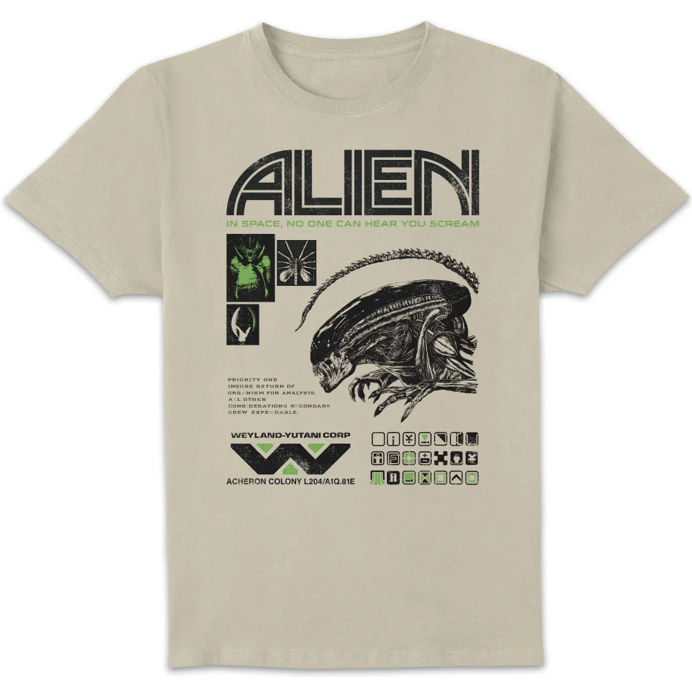 Alien Icons Unisex T-Shirt - Cream - L Image 1
