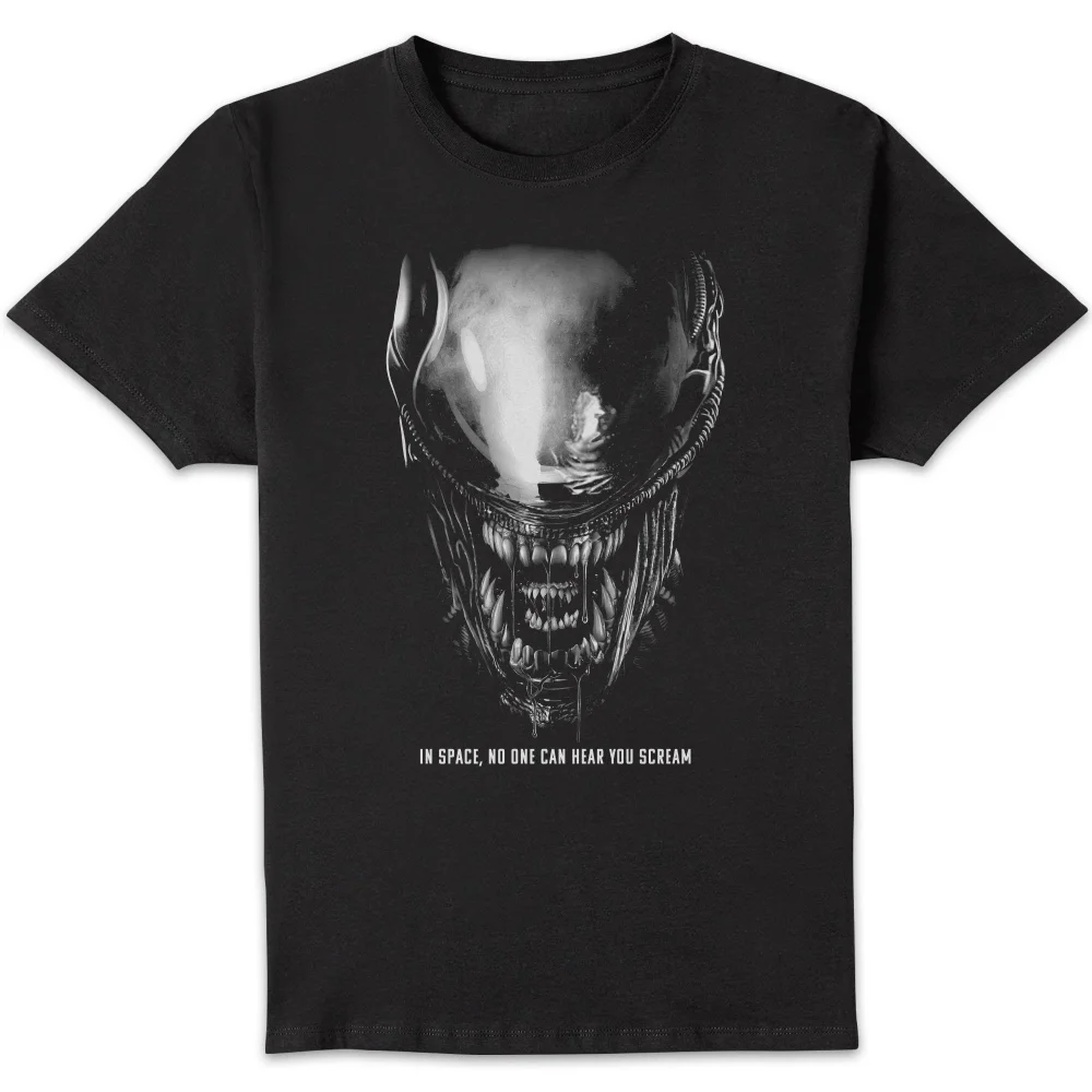 Alien Close Up Unisex T-Shirt - Black - L Image 1