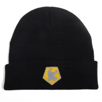 DC Comics Peacemaker Helmet Symbol Embroidered Beanie - Black