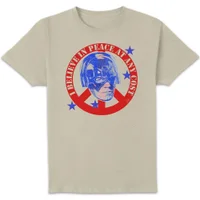 DC Comics Peacemaker Believe In Peace At Any Cost Unisex T-Shirt - Cream - undefined undefined